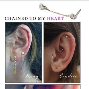 Catbird Chained to my Heart Earring 14k